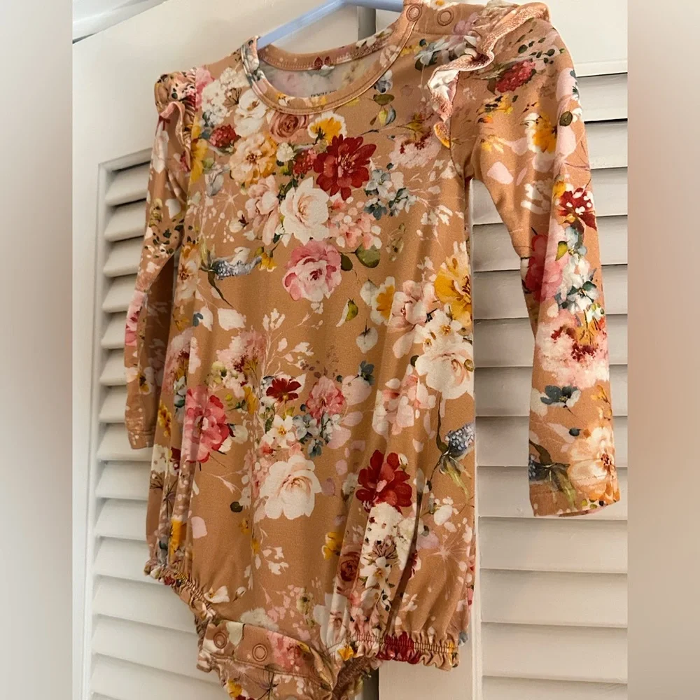 Posh Peanut Floral Bubble Romper Celia - Picture 4 of 6